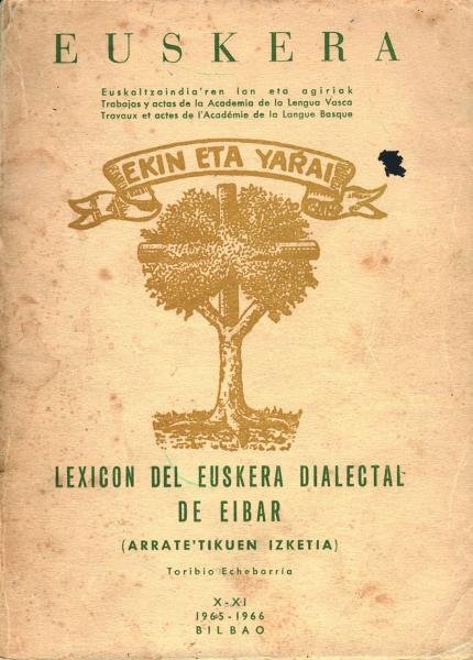 Lexicon del Euskera Dialectal de Eibar