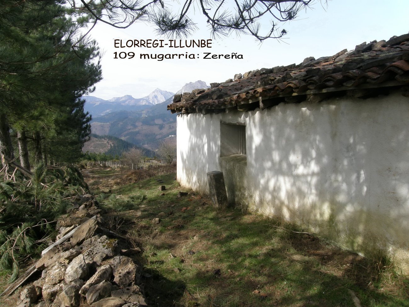 109 mugarria, Zereña